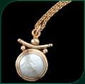 #108 Cast Pendant with Coin Pearl