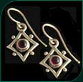 #155 Earrings with Garnet