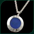 #2000 Large Pendant with Dark Blue Rec-Glass