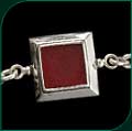#2014 Large Bracelet with Red Rec-Glass