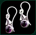 #165 Earrings with Amethyst