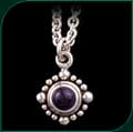 #112 Bead Pendant with Amethyst