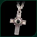 #134 Cross with Chrome Diopsite