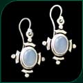 #169 Earrings with Chalcodony