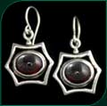 #145 Earrings with Garnet