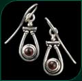 #111 Earrings with Garnet