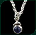 #128 Cast Pendant with Iolite
