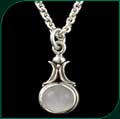 #100 Cast Pendant with Moonstone
