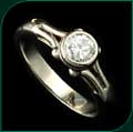 #1400 14 Karat WHite Gold Two Tier (.50 ct.)